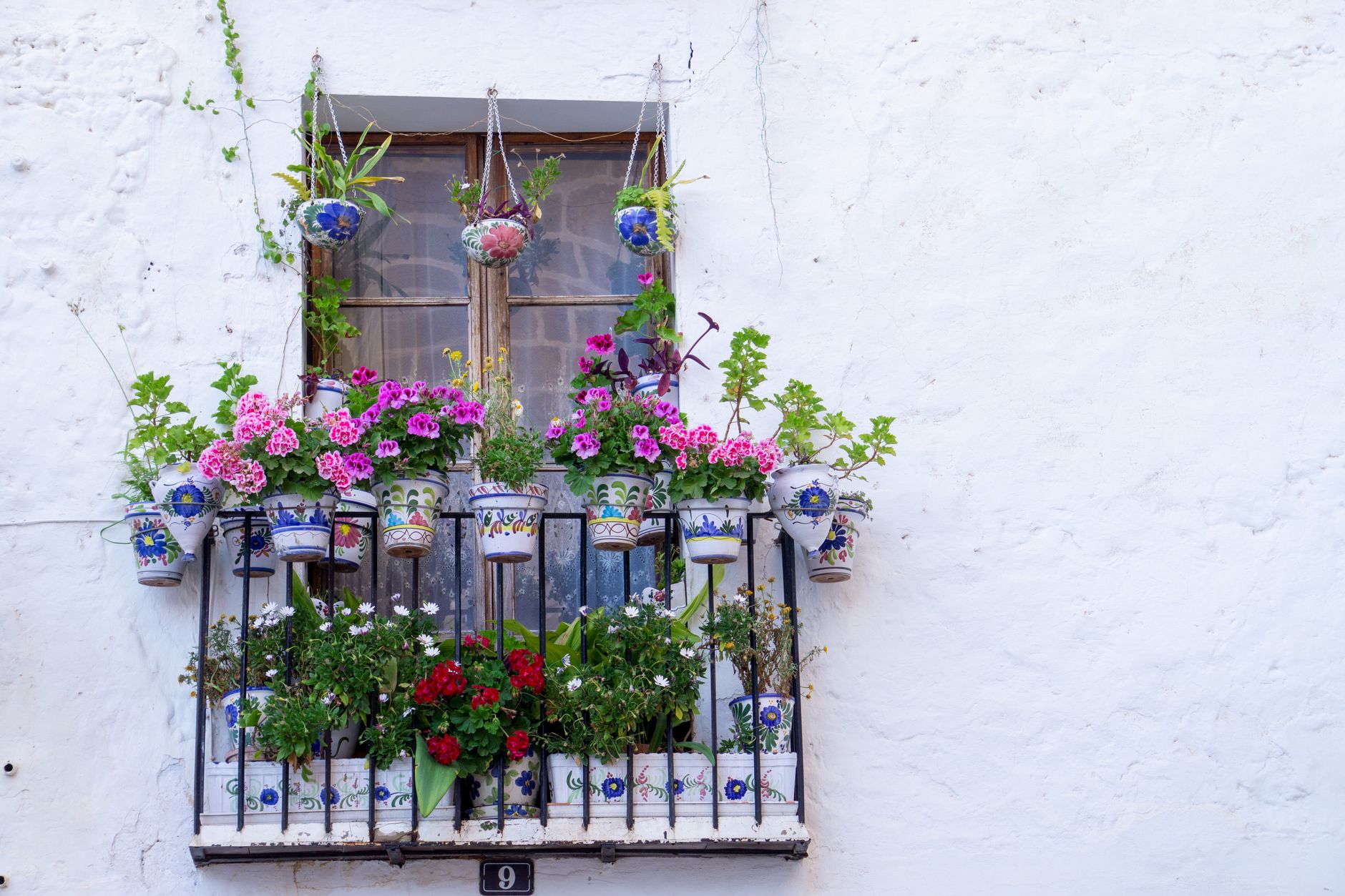 Seasonal protection for a balcony garden