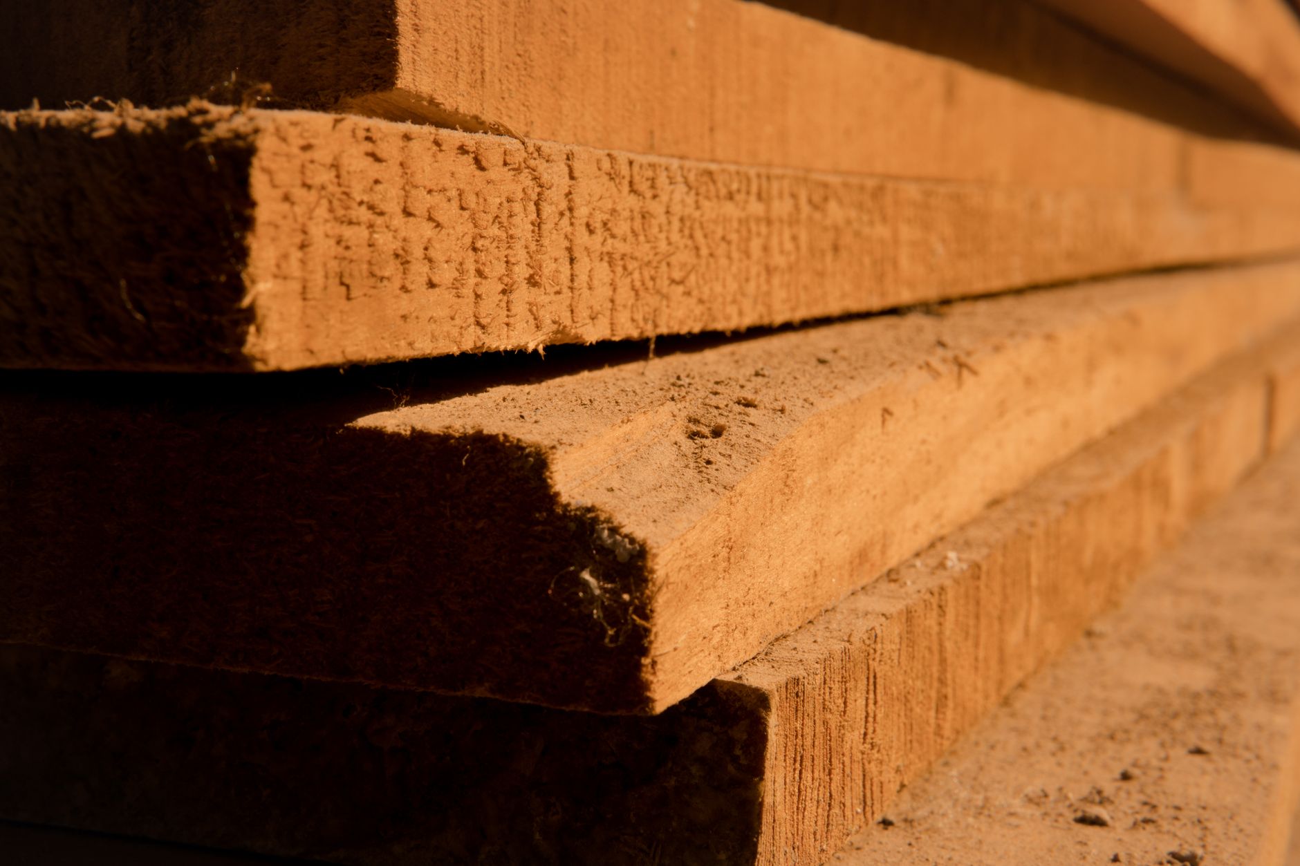 Redwood boards for raised beds