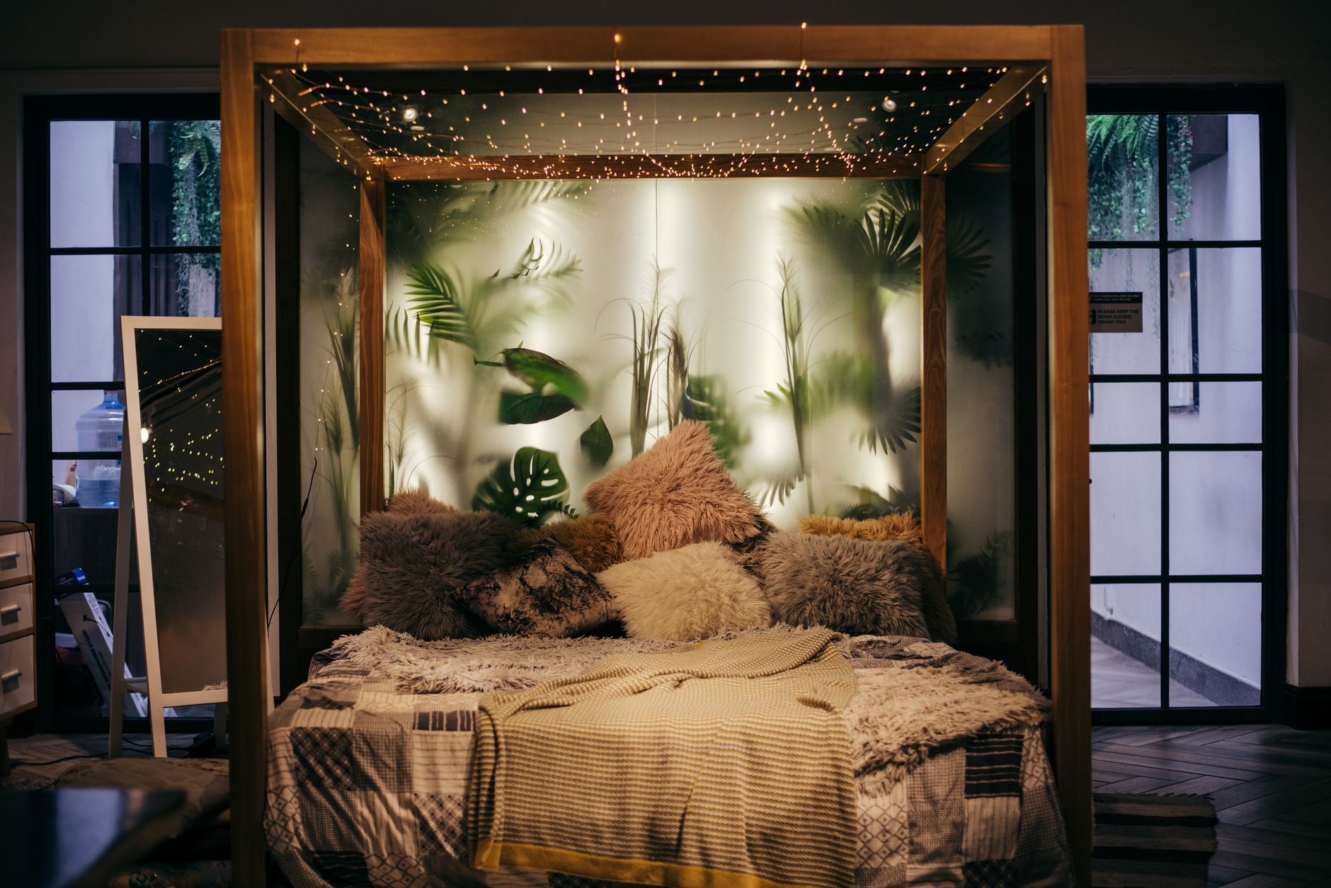 Winter care for an elevated bed