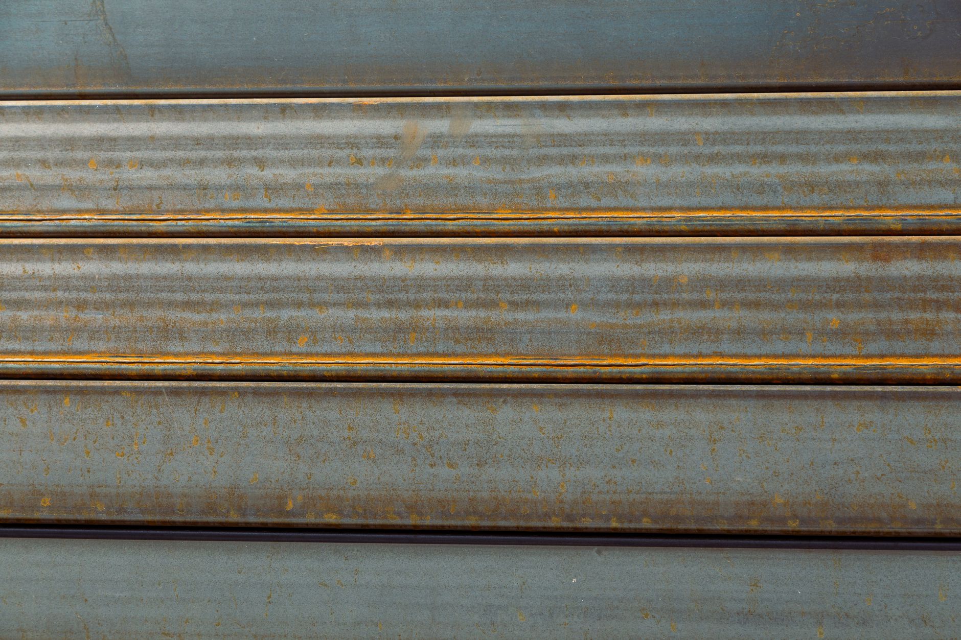 Galvanized steel texture close-up