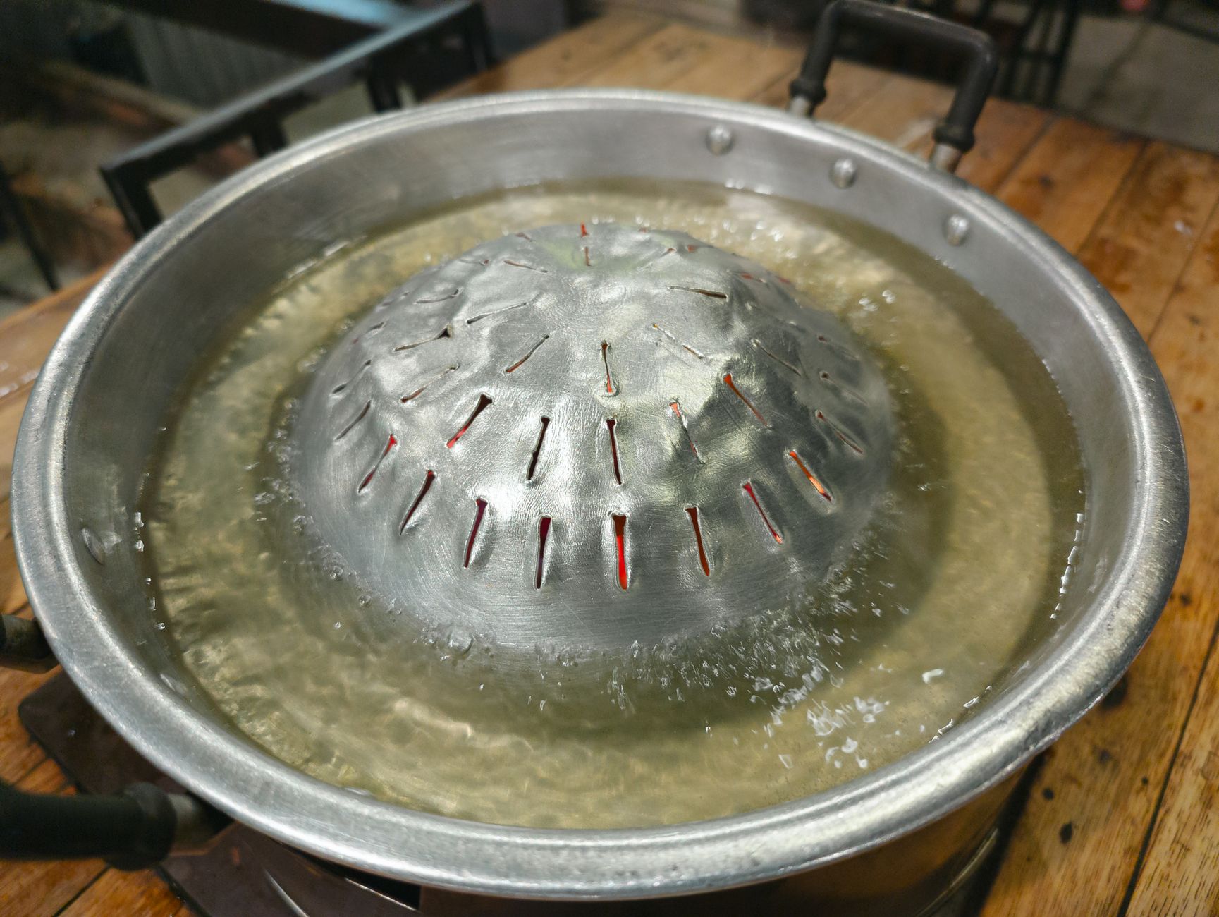 Processing jars in a water bath