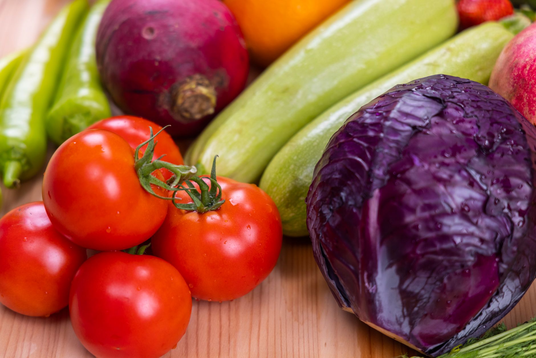 Assorted cabbage varieties