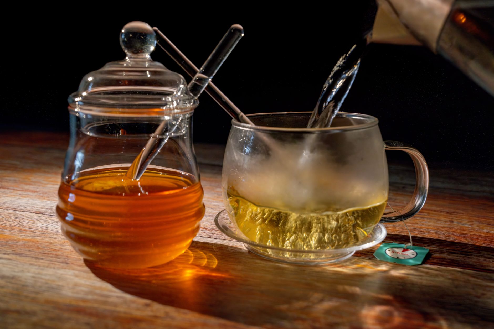 Straining and sweetening fire cider