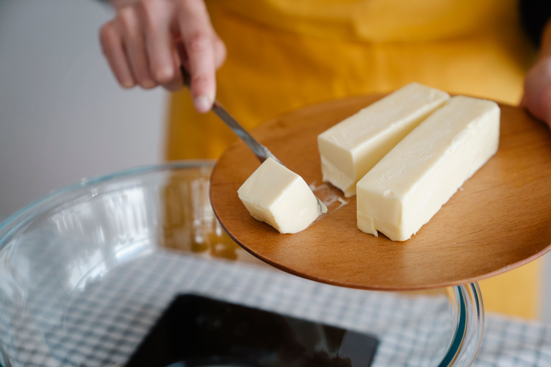 Melting butter for ghee