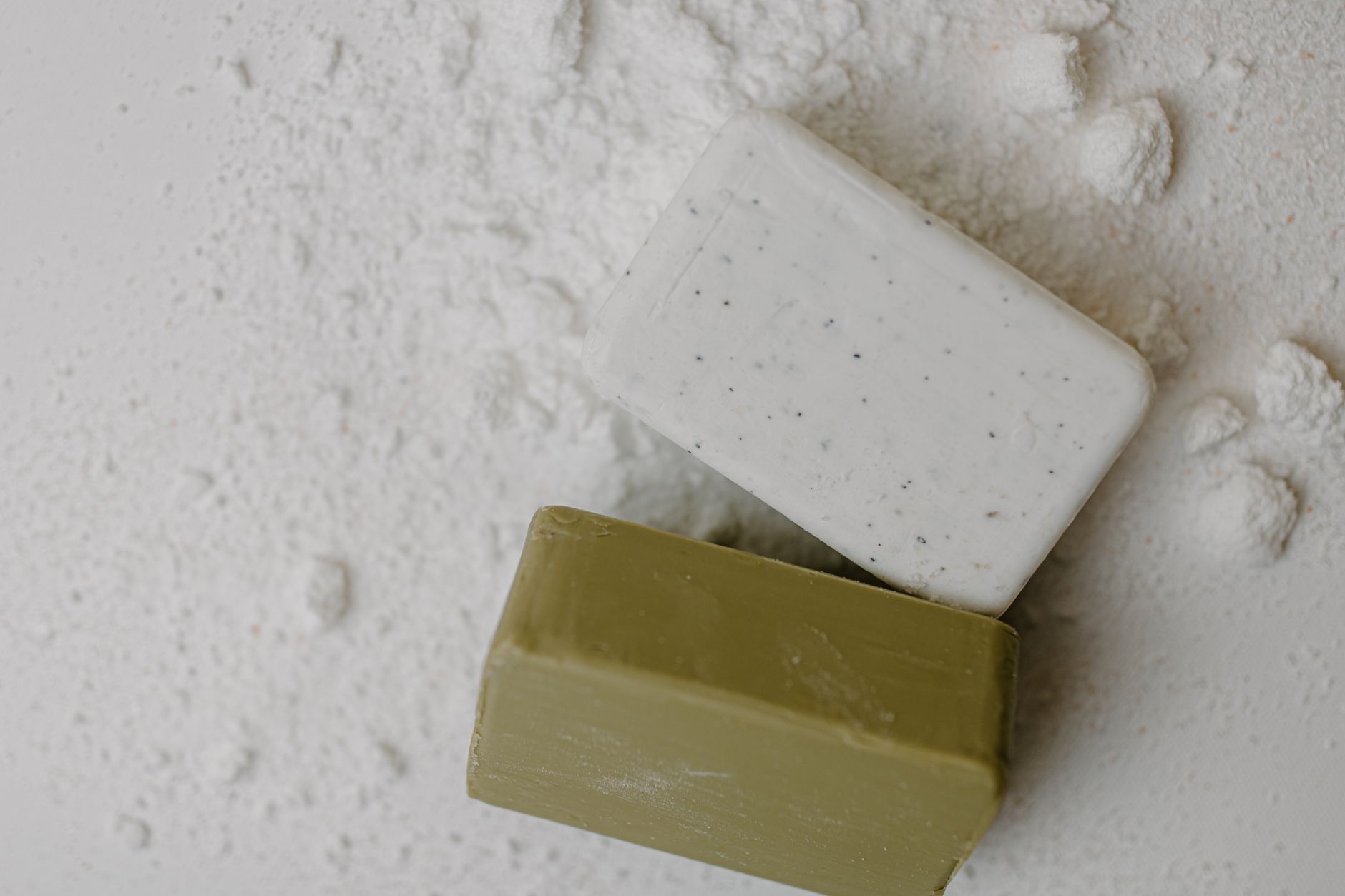 Pouring soap into molds