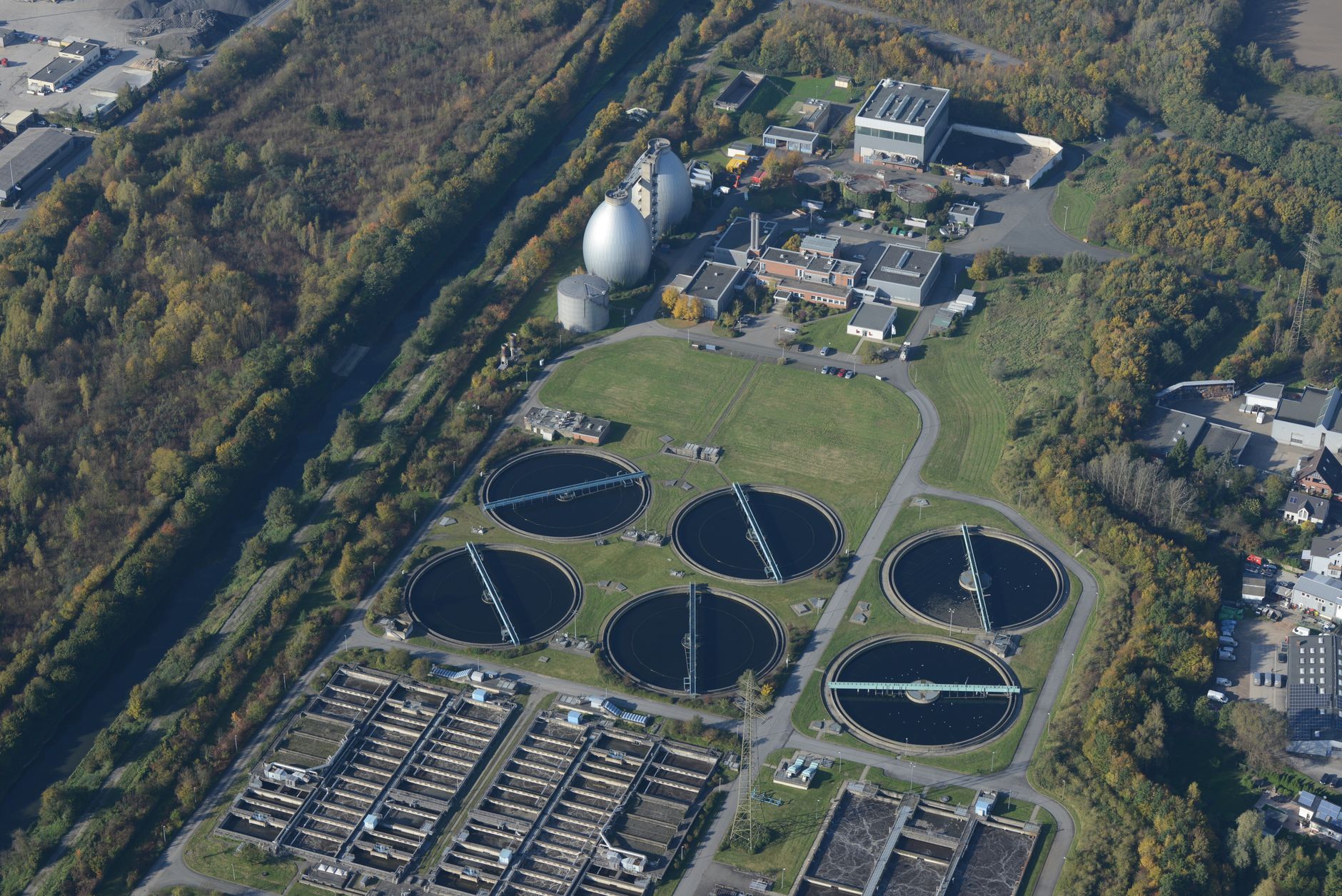 Treating water before storage
